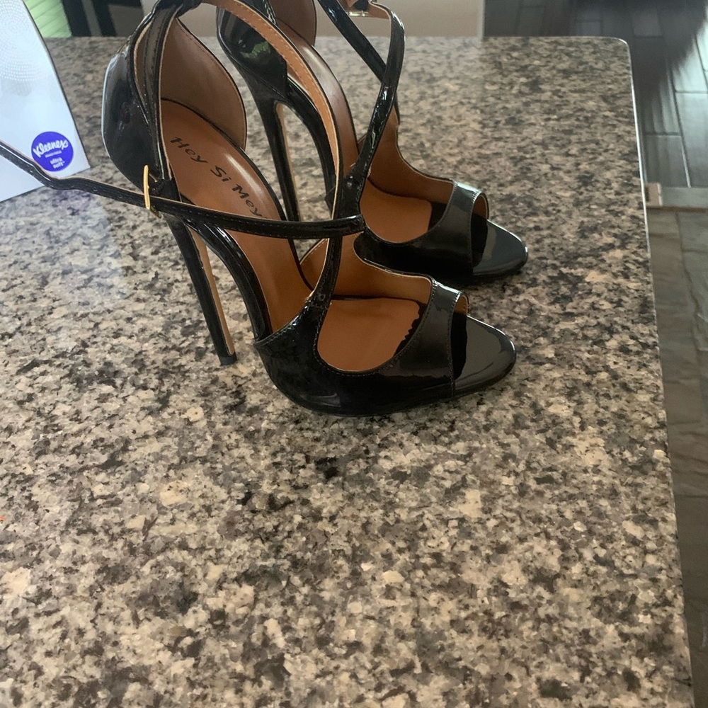 Black sexy heels